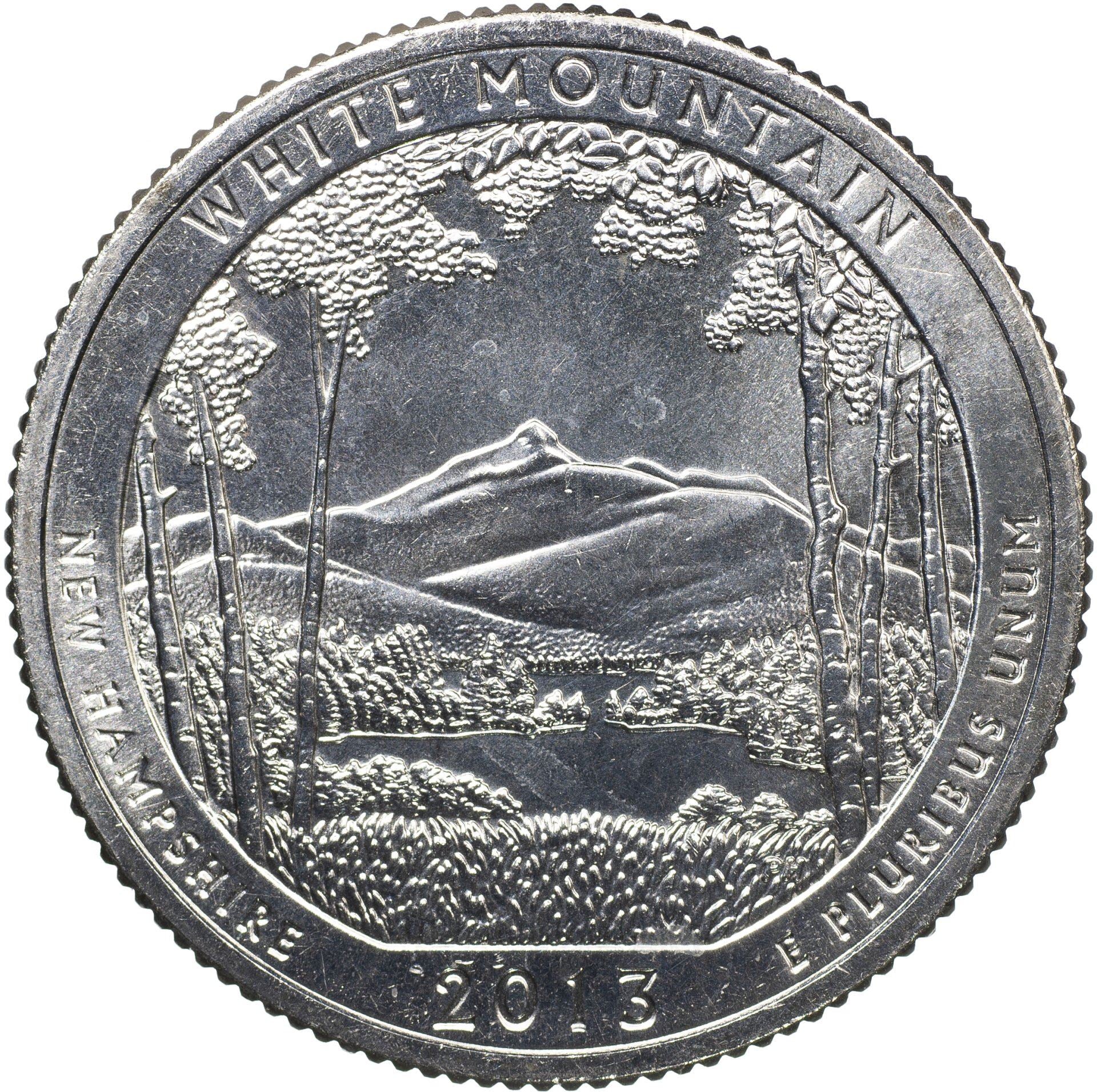 United States | 1/4 Dollar Coin | White Mountain Forest | Km:542 | 2013