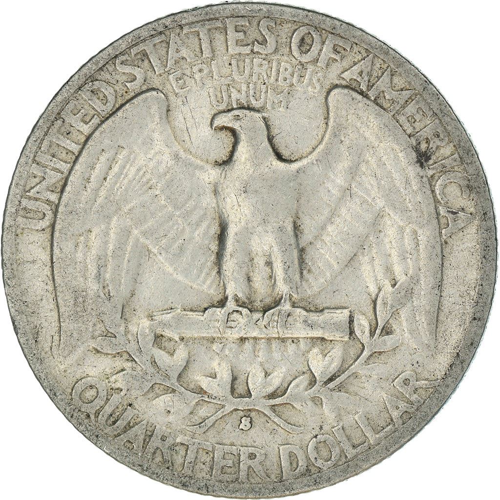 アメリカ合衆国 | 1/4ドル硬貨 | ジョージ・ワシントン | KM:164 | 1932年 - 1964年