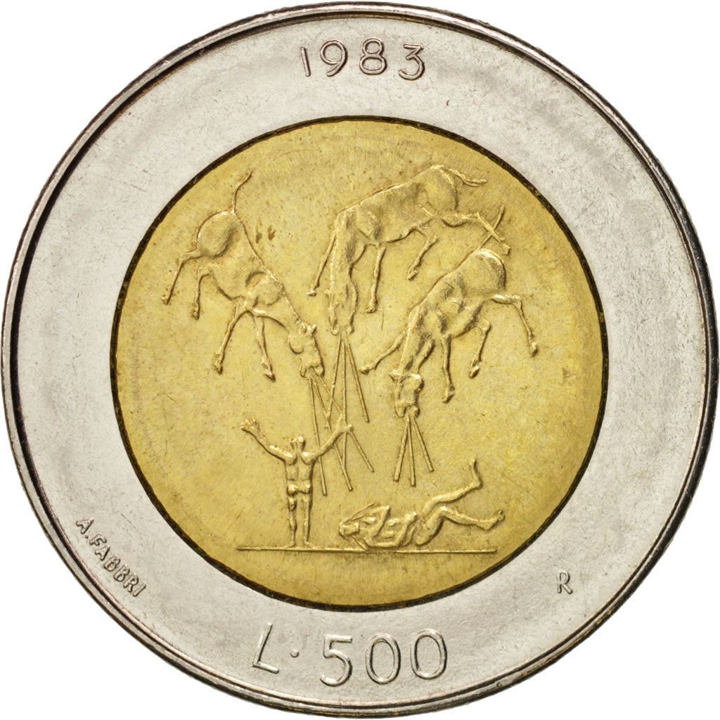 San Marino | 500 Lire Coin | Threats of nuclear war | Km:153 | 1983