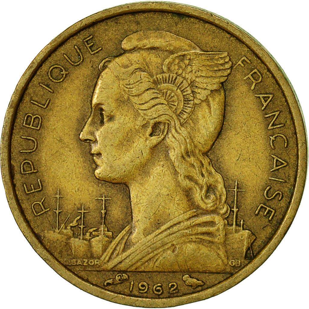 Reunion | 10 Francs Coin | Crowned shield | Km:10 | 1955 - 1964