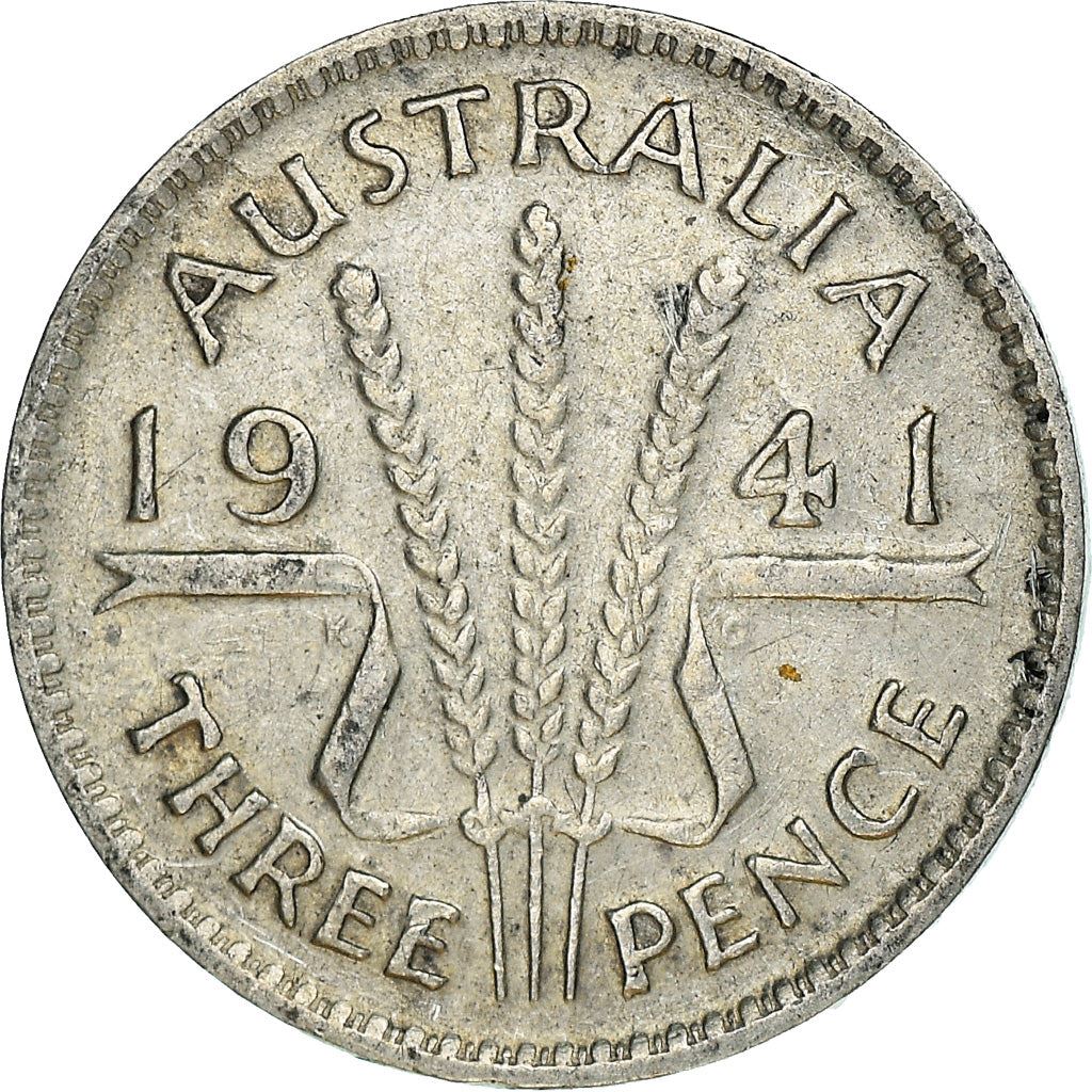 Australia | 3 Pence Coin | Wheat | KM:37 | 1938 - 1944