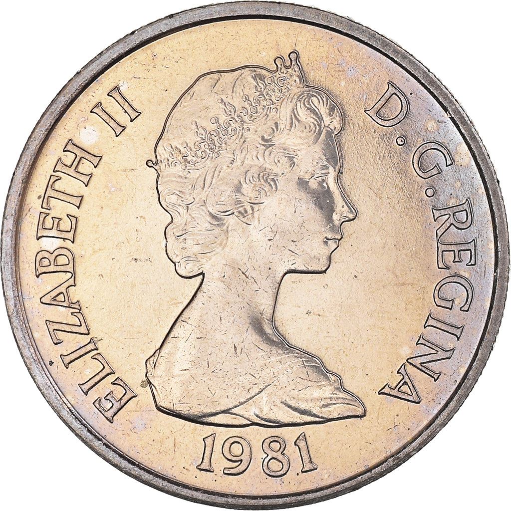 Turks and Caicos Islands | 1/4 Crown Coin | Spiny lobster | Km:51 | 1981