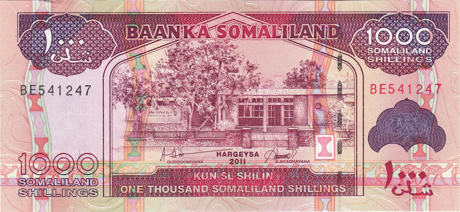 Somaliland | 1000 Shillings Banknote | 2011 - 2016 | Bank of Somaliland | Hargeisa | Berbera Dockside | Somali Sheep | Goats