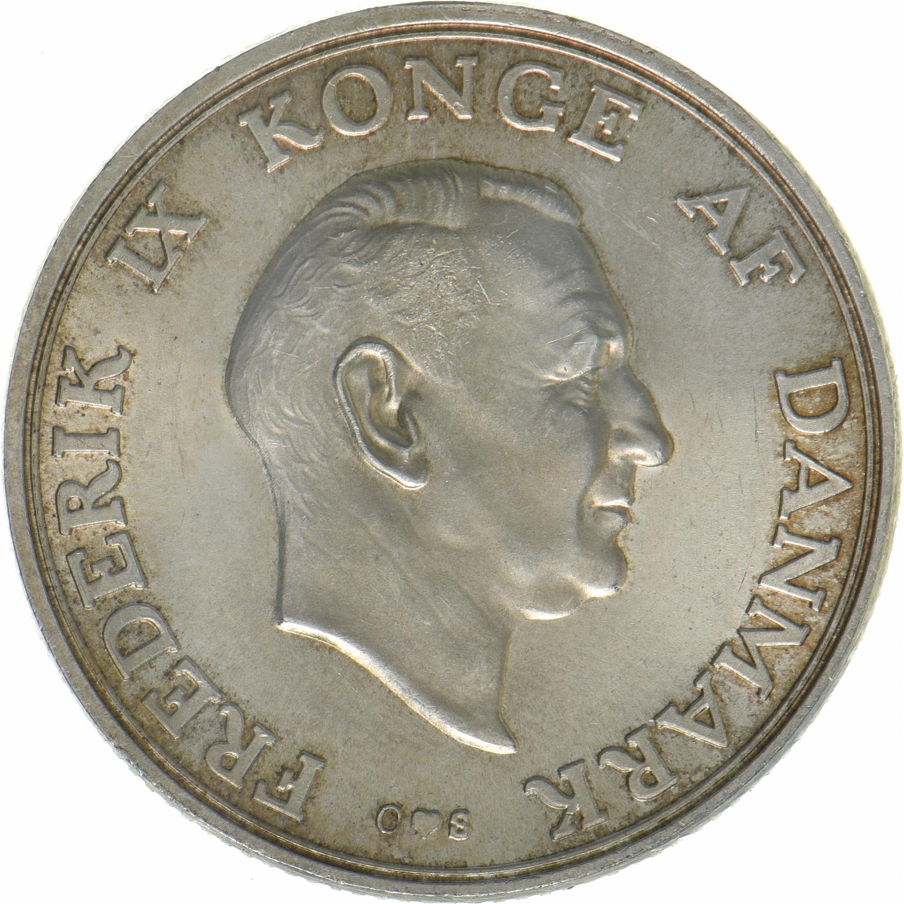 デンマーク  2クローネ 銀貨 1930年 60 周年 - クリスチャン王の誕生 デンマーク 2クローネ 銀貨 1930年 60 周年 - クリスチャン王の