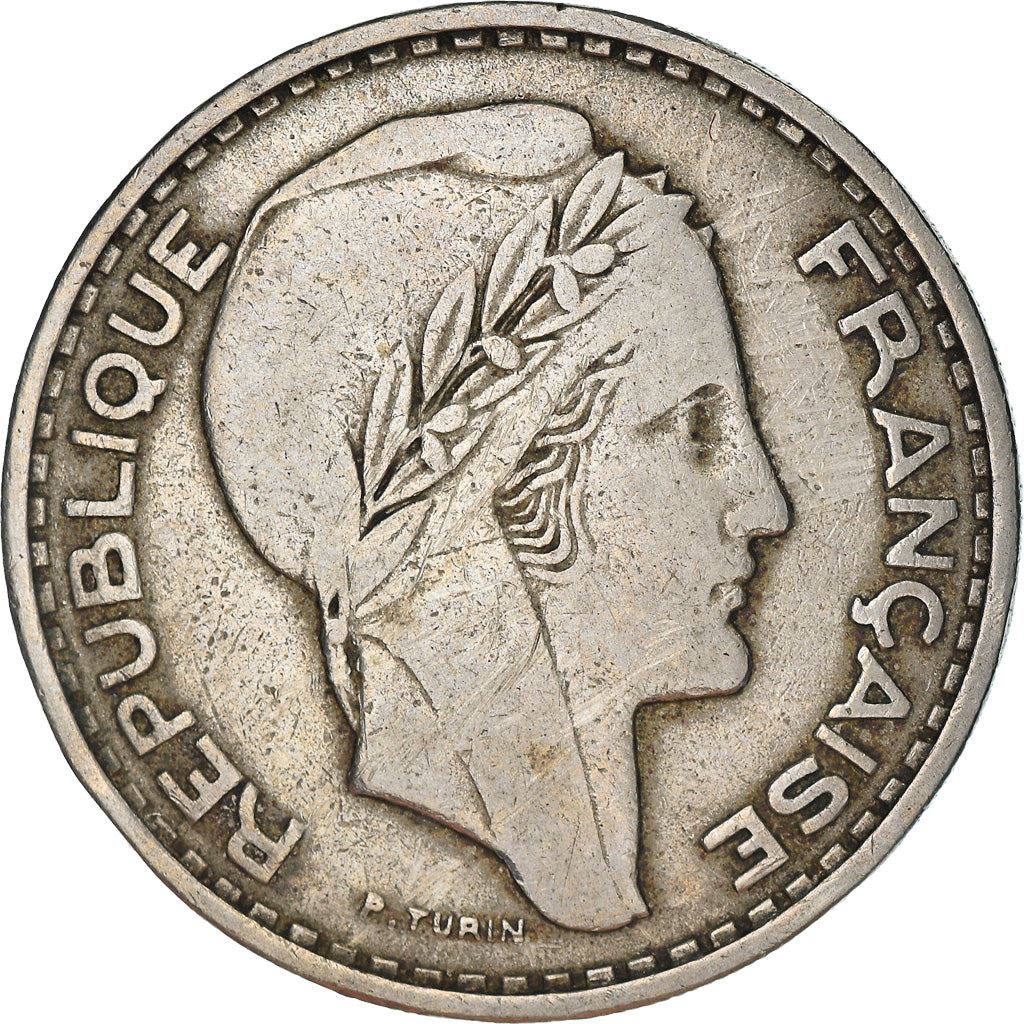 Algeria 100 Francs Coin | Marianne | Phrygian Cap | KM93 | 1950 - 1952
