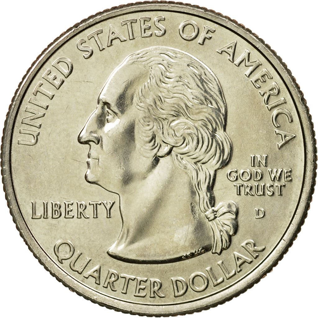 United States | 1/4 Dollar Coin | Oklahoma | Km:421 | 2008