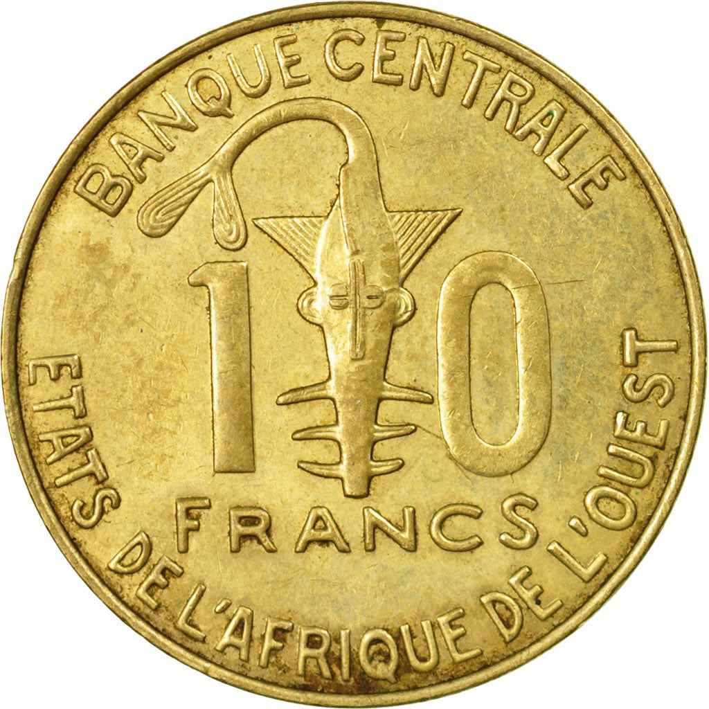 Western African States | 10 Francs Cfa Coin | Emblem of Central Bank | Water Pump | FAO | Km:10 | 1981 - 2024