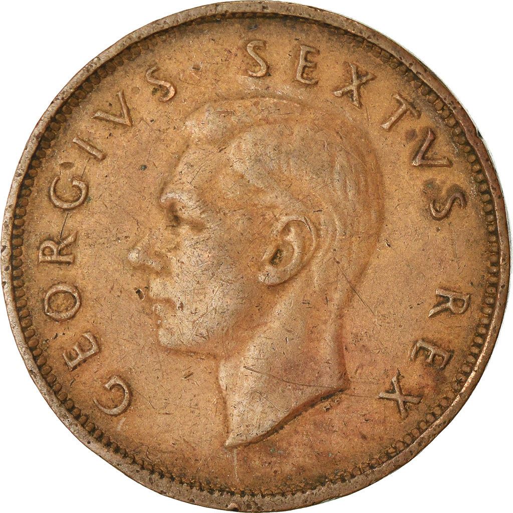 South Africa 1/2 Penny Coin | George VI | KM33.2 | 1951 - 1952