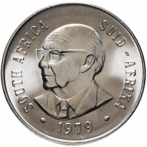 South Africa 50 Cents Coin | Nicolaas J. Diederichs | KM103 | 1979