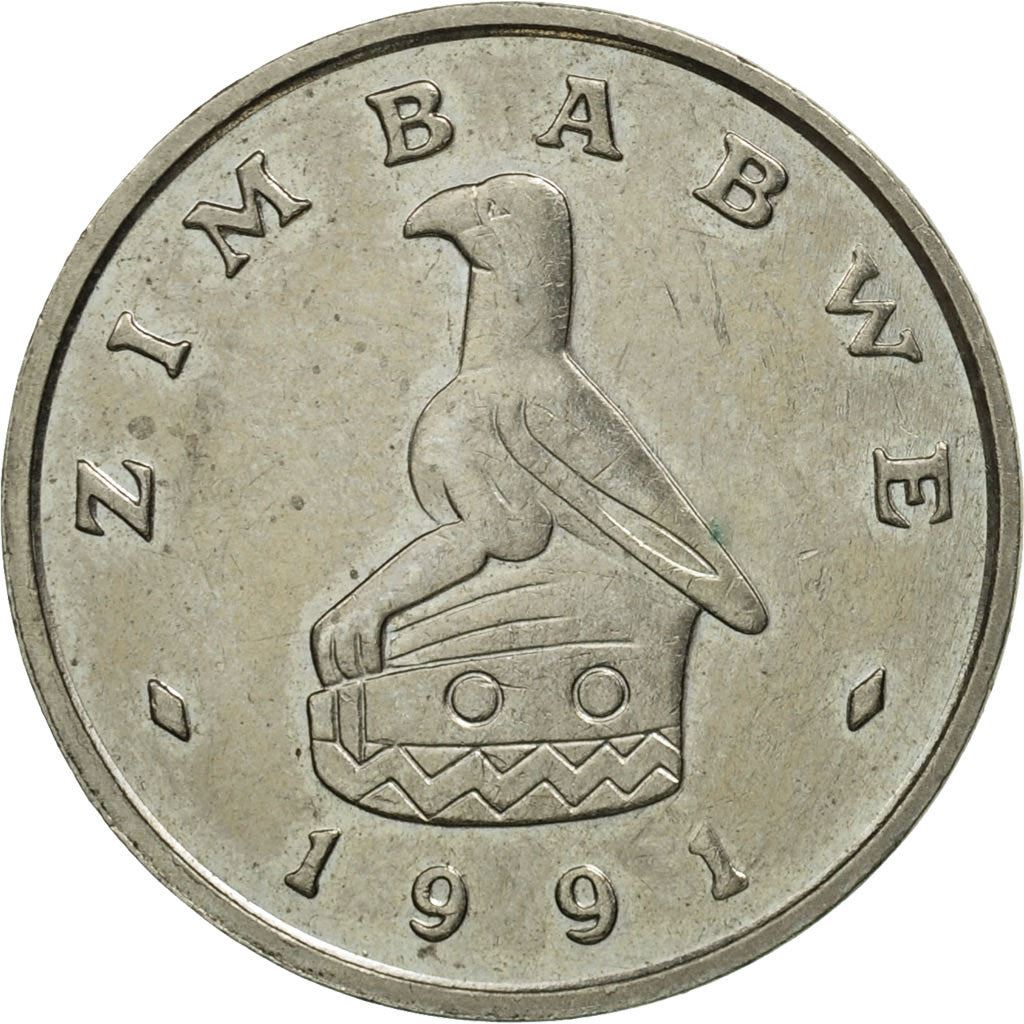 Zimbabwe | 10 Cents Coin | Baobab tree | Km:3 | 1980 - 1999
