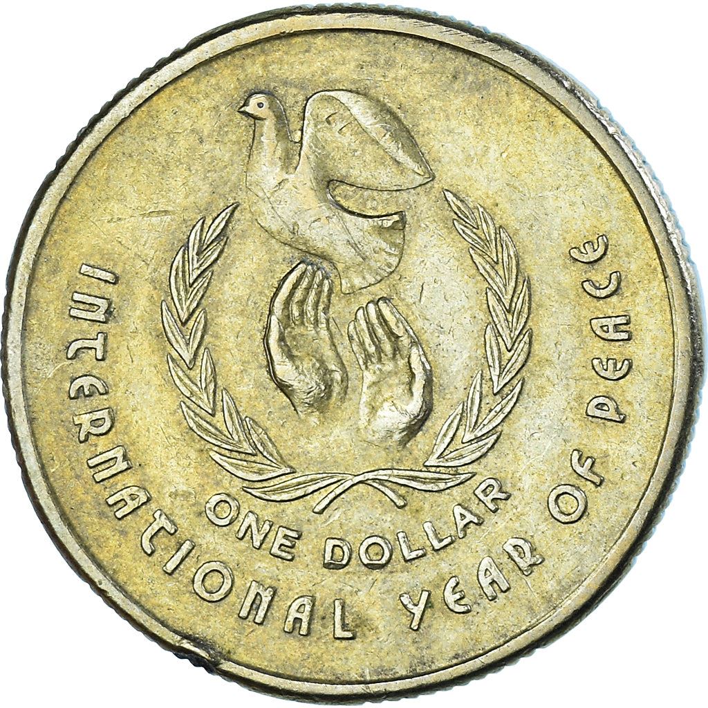 Australia | 1 Dollar Coin | International Year of Peace | Km:87 | 1986