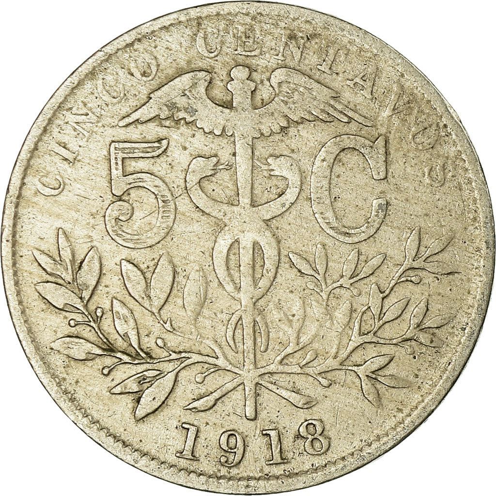 Bolivia | 5 Centavos Coin | Caduceus | Copper-nickel | KM:173 | 1893-1919