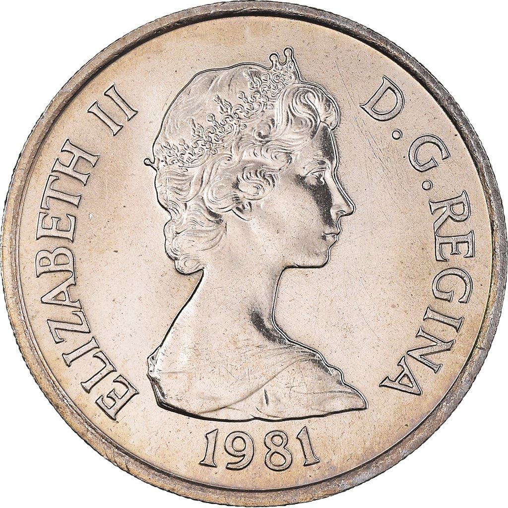 Turks and Caicos Islands | 1/4 Crown Coin | Spiny lobster | Km:51 | 1981