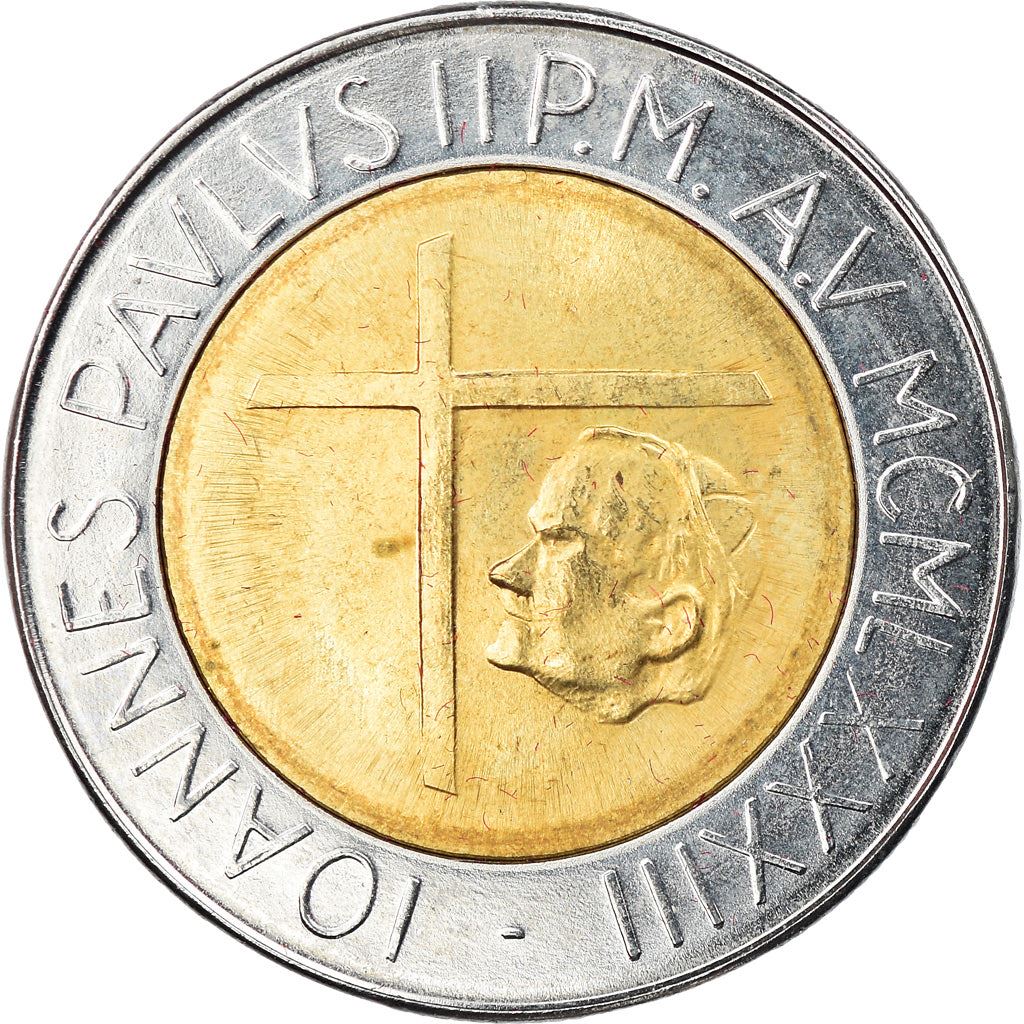 Vatican City | 500 Lire Coin | John Paul II | Km:175 | 1983