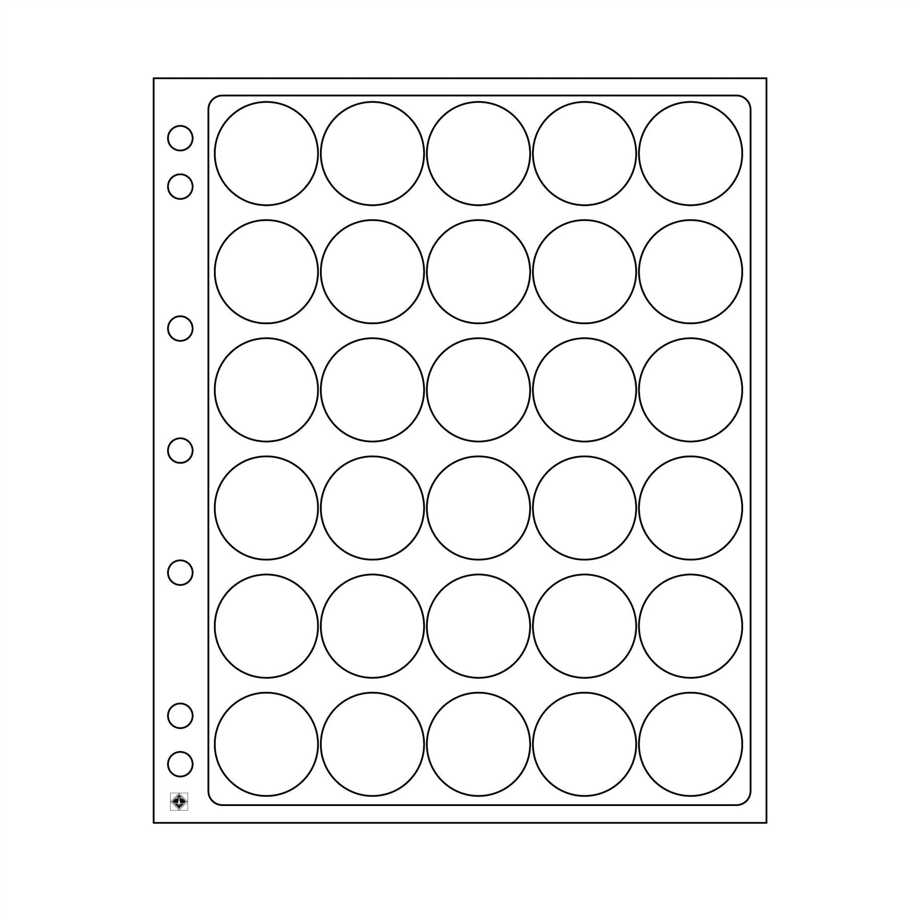 ENCAP Sheets for Ring Binder Coin Albums | Coin Capsule Storage Sheets | Packs of 2 | Different Pocket Configurations