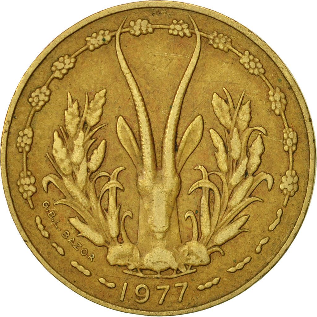 Western African States | 10 Francs Cfa Coin | Emblem of Central Bank | Gazelle | Km:1A | 1966 - 1981