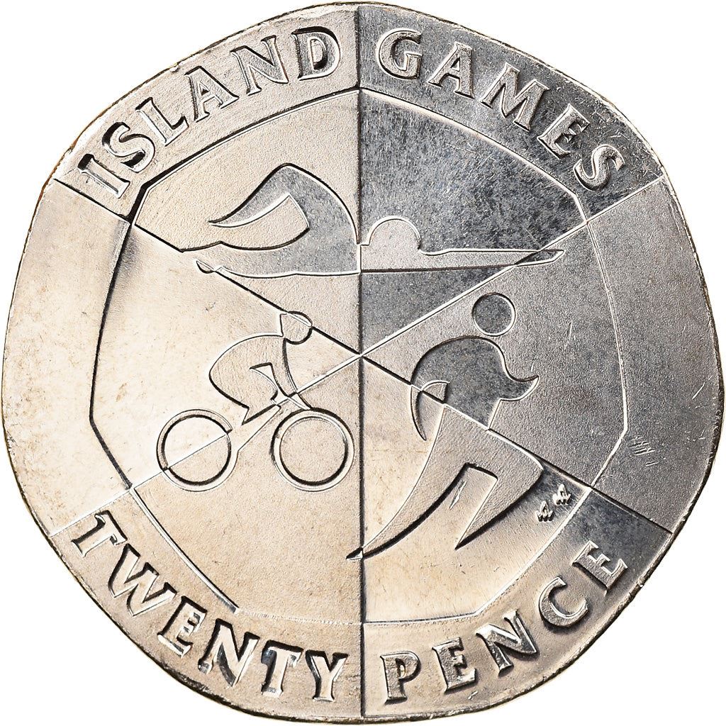 Gibraltar | 20 Pence Coin | Island Games | Km:1651 | 2019