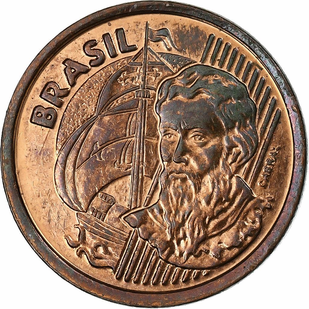 Brazil | 1 Centavo Coin | Pedro Álvares Cabral | Km:647 | 1998 - 2004