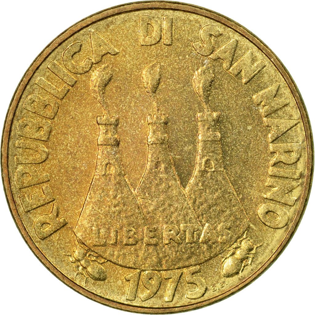 San Marino | 20 Lire Coin | FAO | Km:44 | 1975