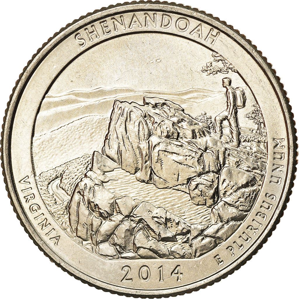 United States | 1/4 Dollar Coin | Shenandoah National Park | Km:567 | 2014