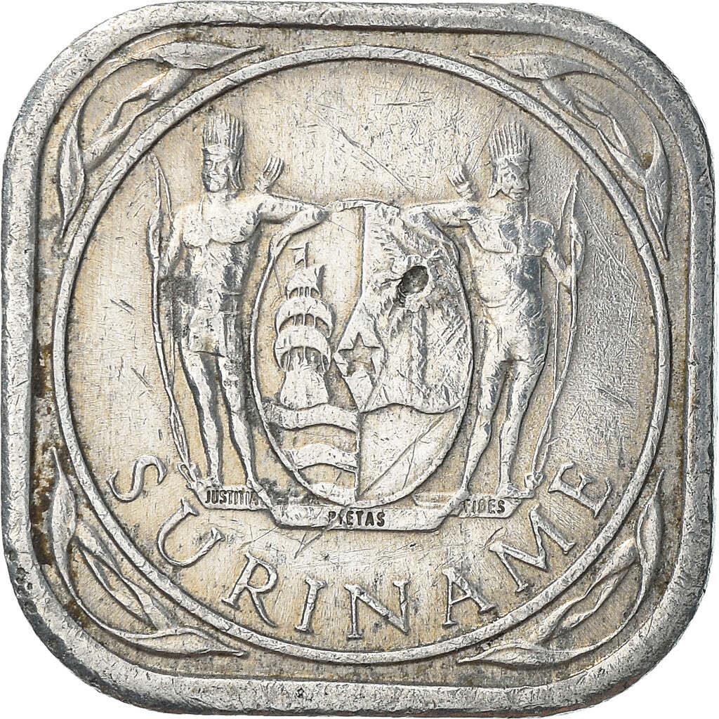 Suriname | 5 Cents Coin | Natives | KM:12.1a | 1976 - 1986