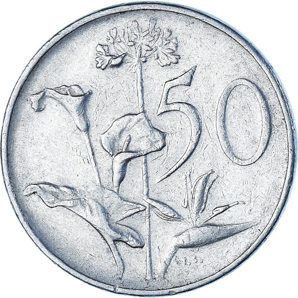 South Africa 50 Cents Coin | Nicolaas J. Diederichs | KM103 | 1979