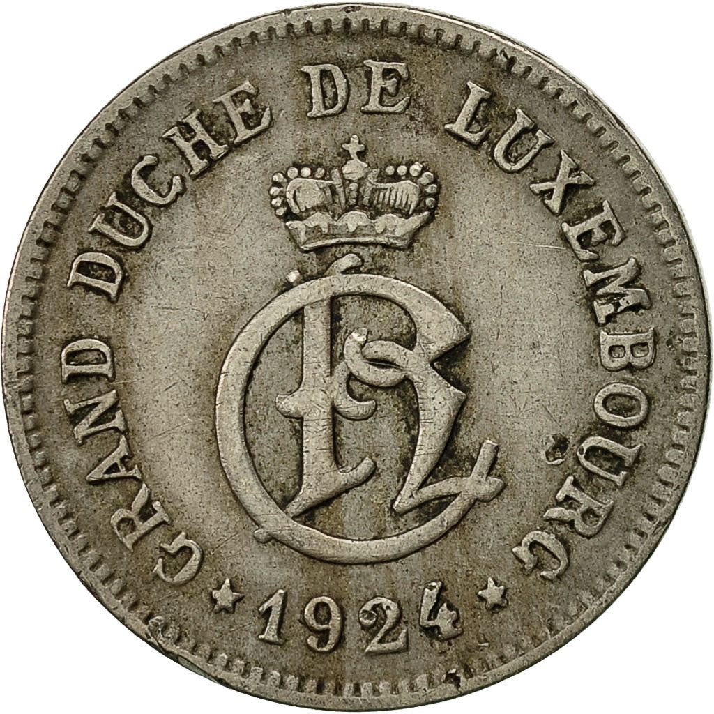 Luxembourg | 10 Centimes Coin | Copper-Nickel | Km:34 | 1924