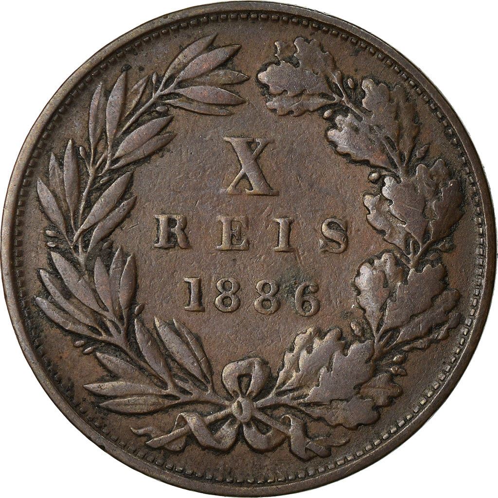 Portugal | 10 Reis Mønt | Luíz I | Km:526 | 1882 - 1886