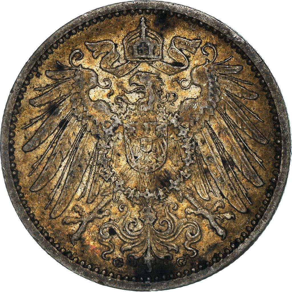 German Empire 1 Mark Coin | Deutsches Reich | Wilhelm II | Type 2 - Small Shield | KM14 | 1891 - 1916
