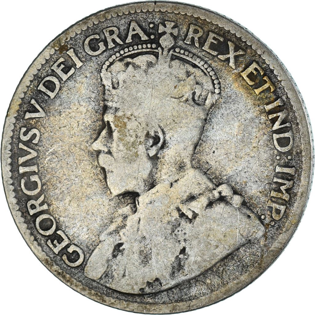 Canada | 25 Cents Coin | Silver | Crown | Wreath | KM:24a | 1920-1936