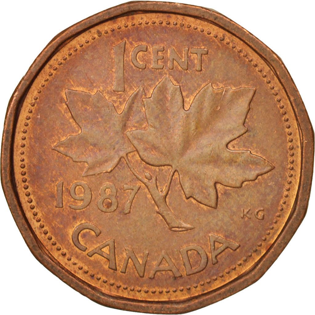 Canada | 1 Cent Coin | Bronze | 2nd portrait, 12 sided | KM:132 | 1982-1989