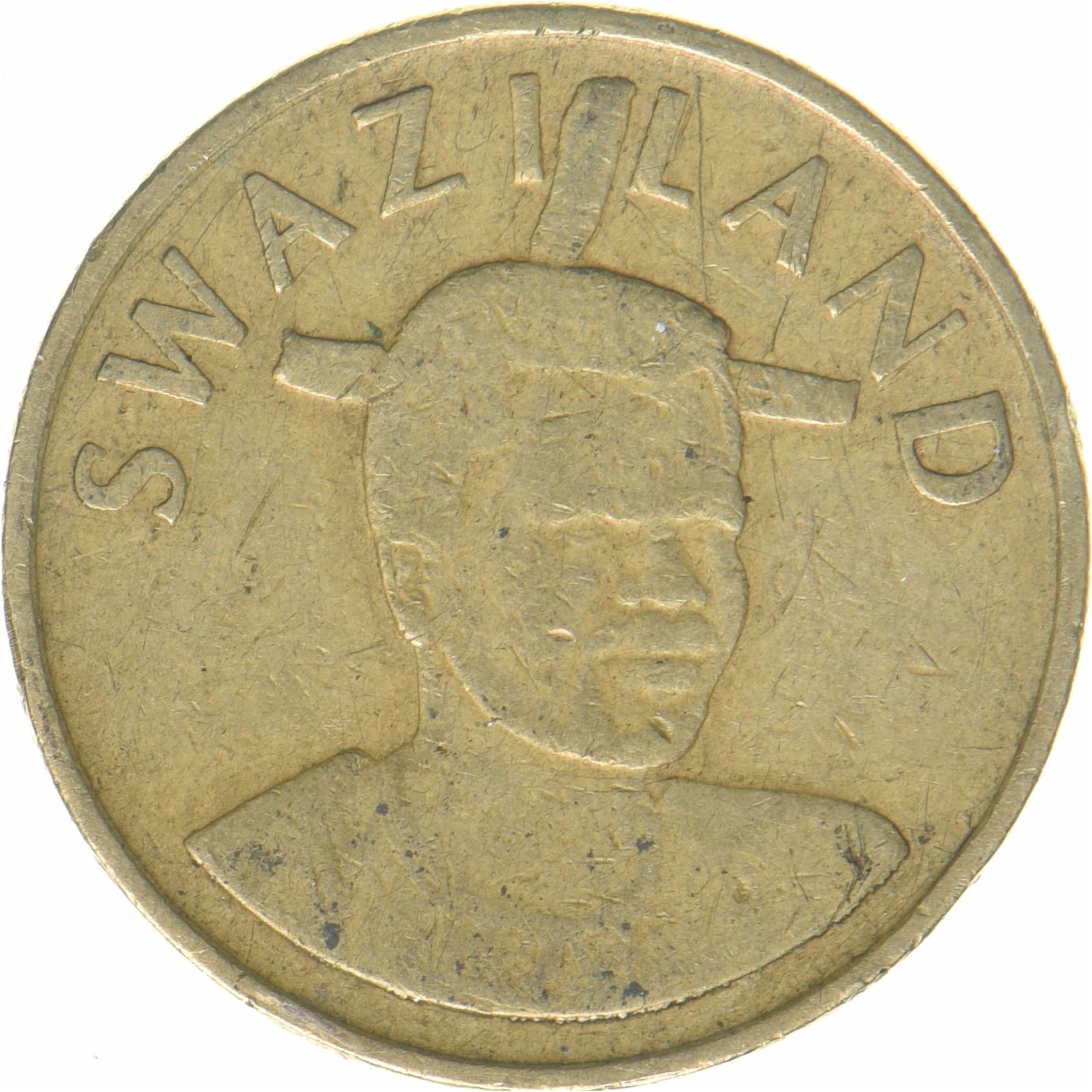 Kingdom of Swaziland | 1 Lilangeni Coin | King Mswati III | Ntfombi | KM:66 | 2015