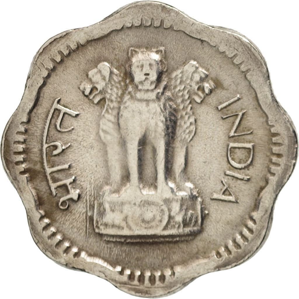 India | 2 Paise Coin | Ashoka lion | Km:12 | 1964
