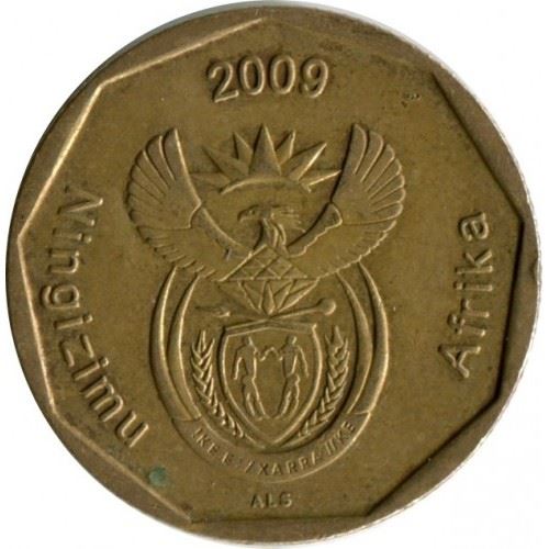 South Africa 50 Cents Coin | siSwati Legend - Ningizimu Afrika | KM467 | 2009
