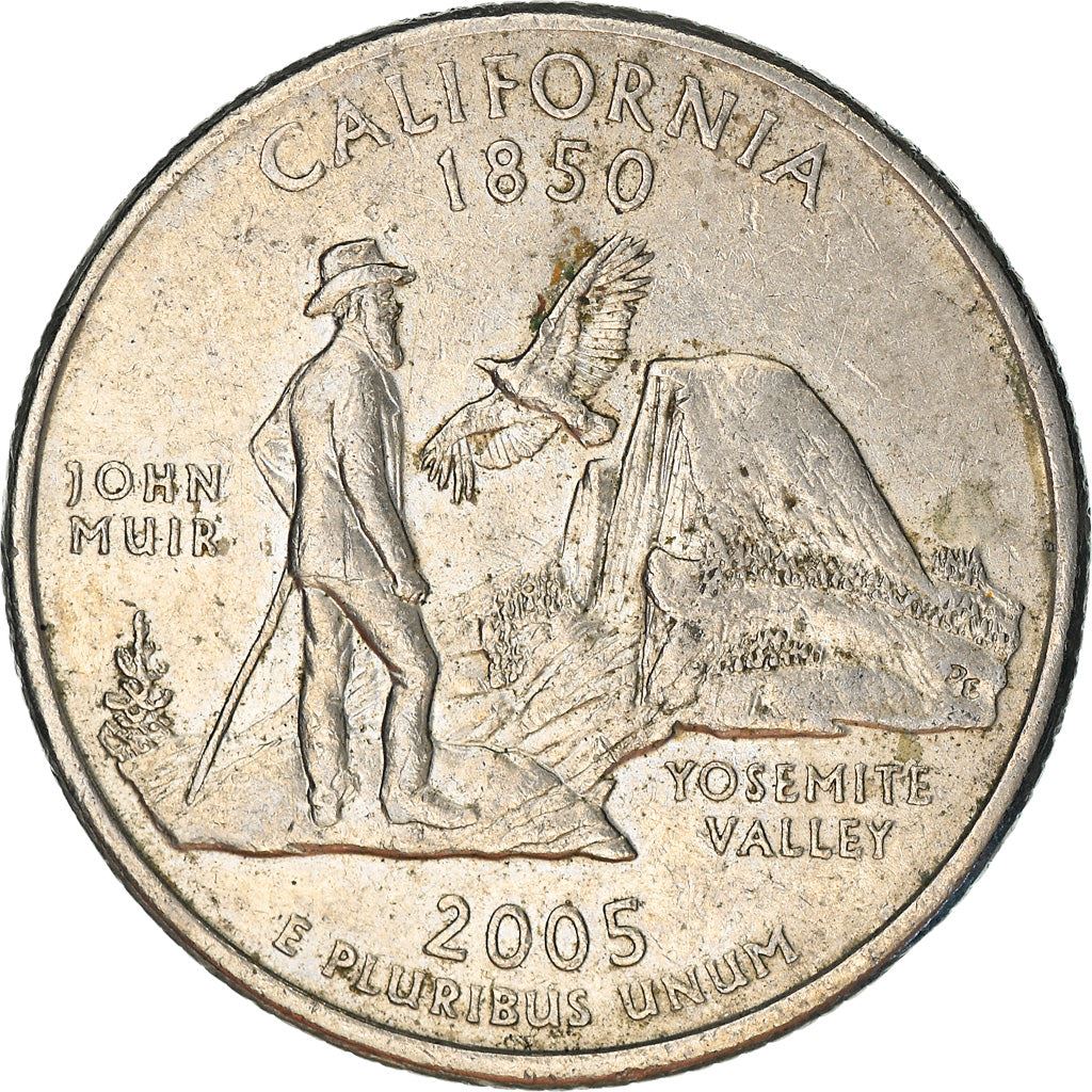 United States | 1/4 Dollar Coin | California | Km:370 | 2005