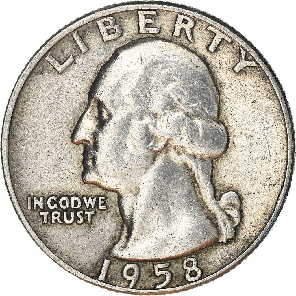 アメリカ合衆国 | 1/4ドル硬貨 | ジョージ・ワシントン | KM:164 | 1932年 - 1964年