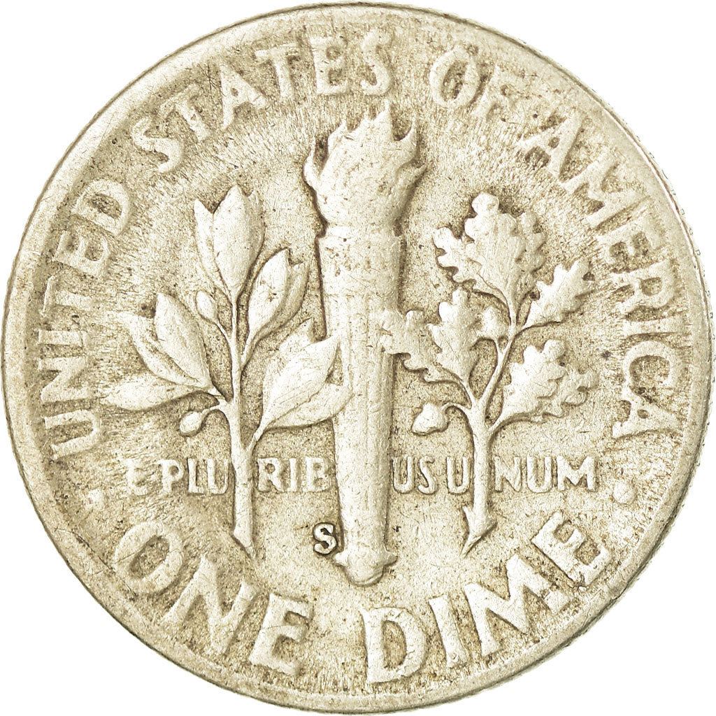 アメリカ合衆国 | 1ダイム硬貨 | フランクリン・D・ルーズベルト | KM:195 | 1946年 - 1964年