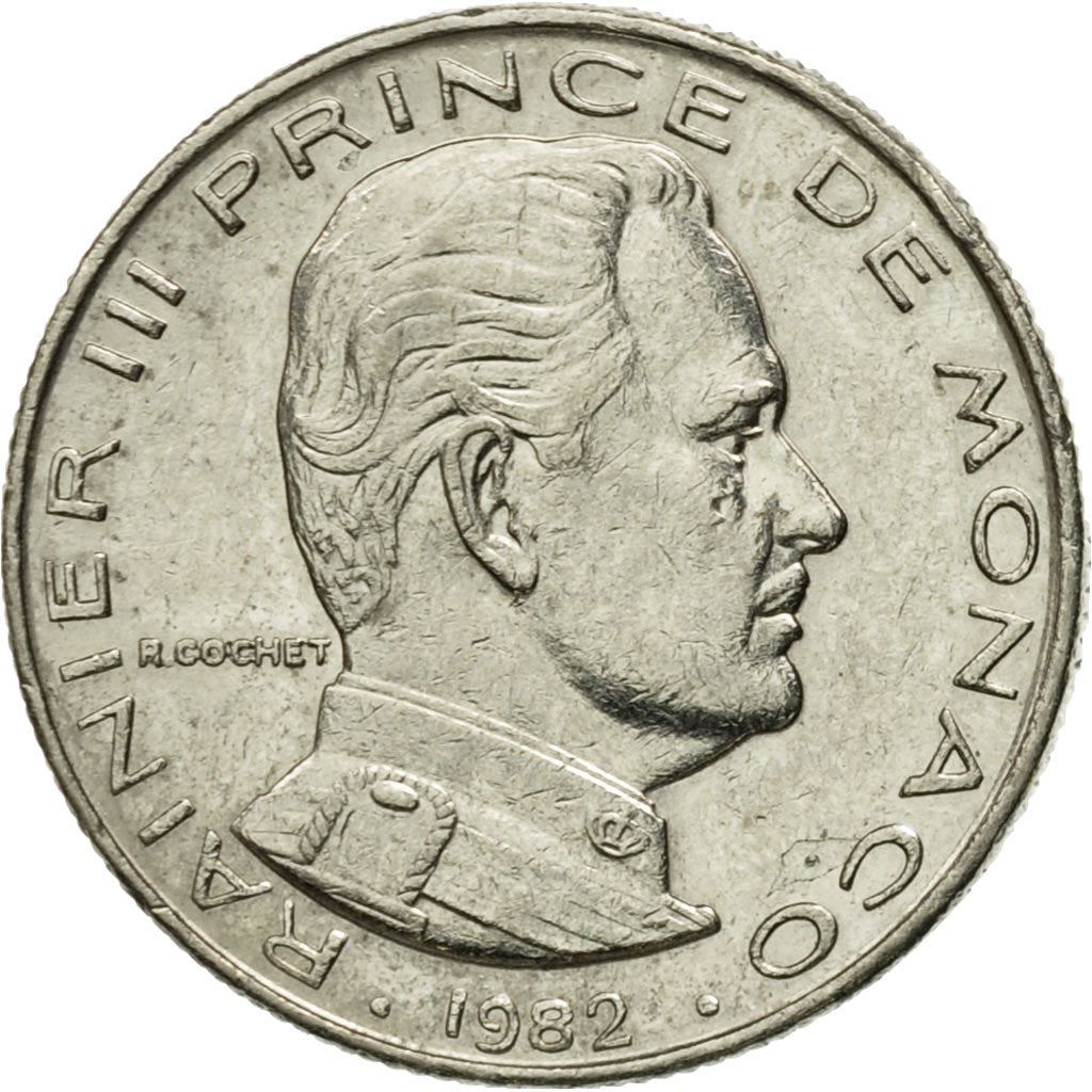 Monaco | 1/2 Franc Coin | Rainier III | Km:145 | 1965 - 1995