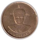Kingdom of Swaziland | 1 Cent Coin | King Mswati III | Pineapple | KM:39a | 1986