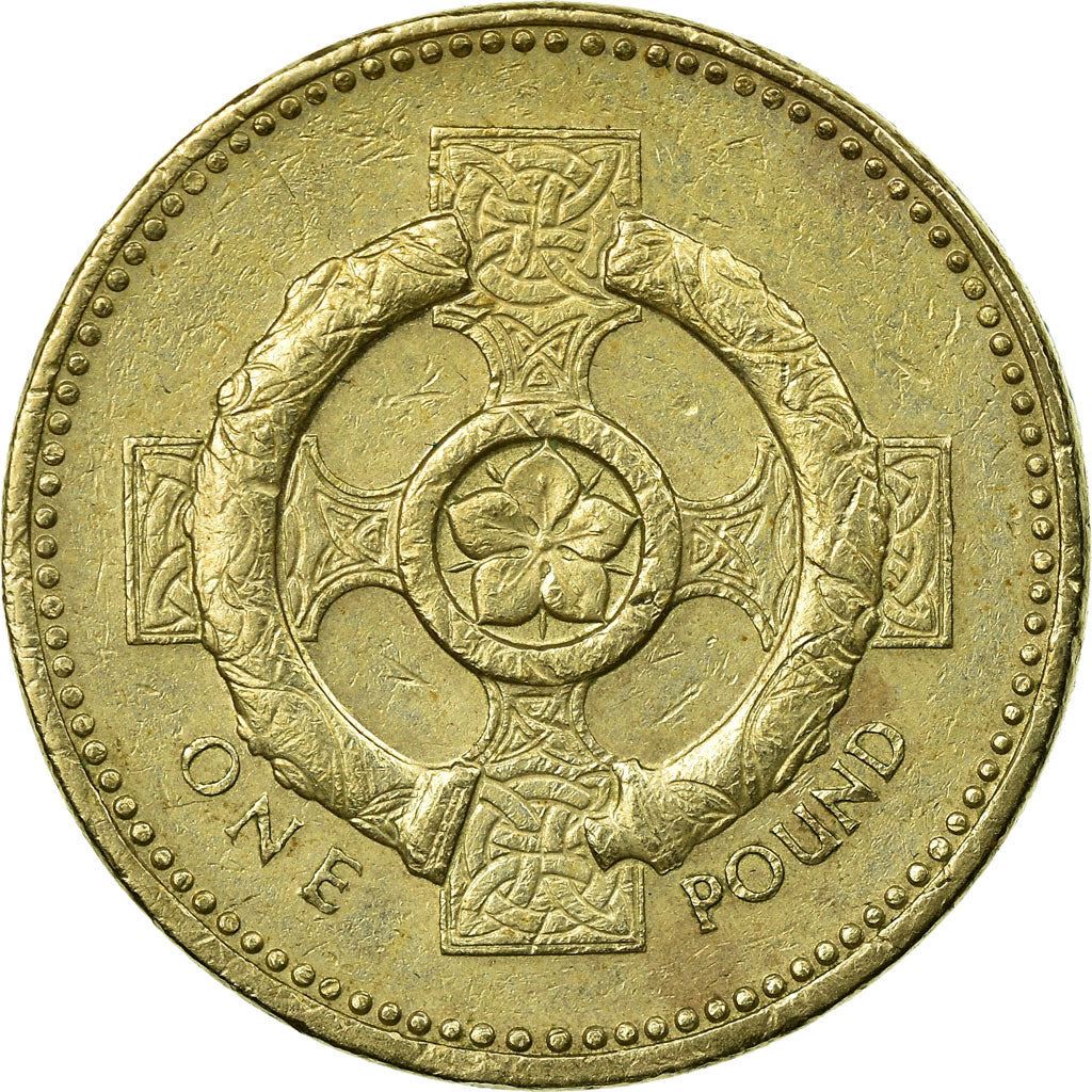 United Kingdom | 1 Pound Coin | Celtic Cross | Km:1013 | 2001
