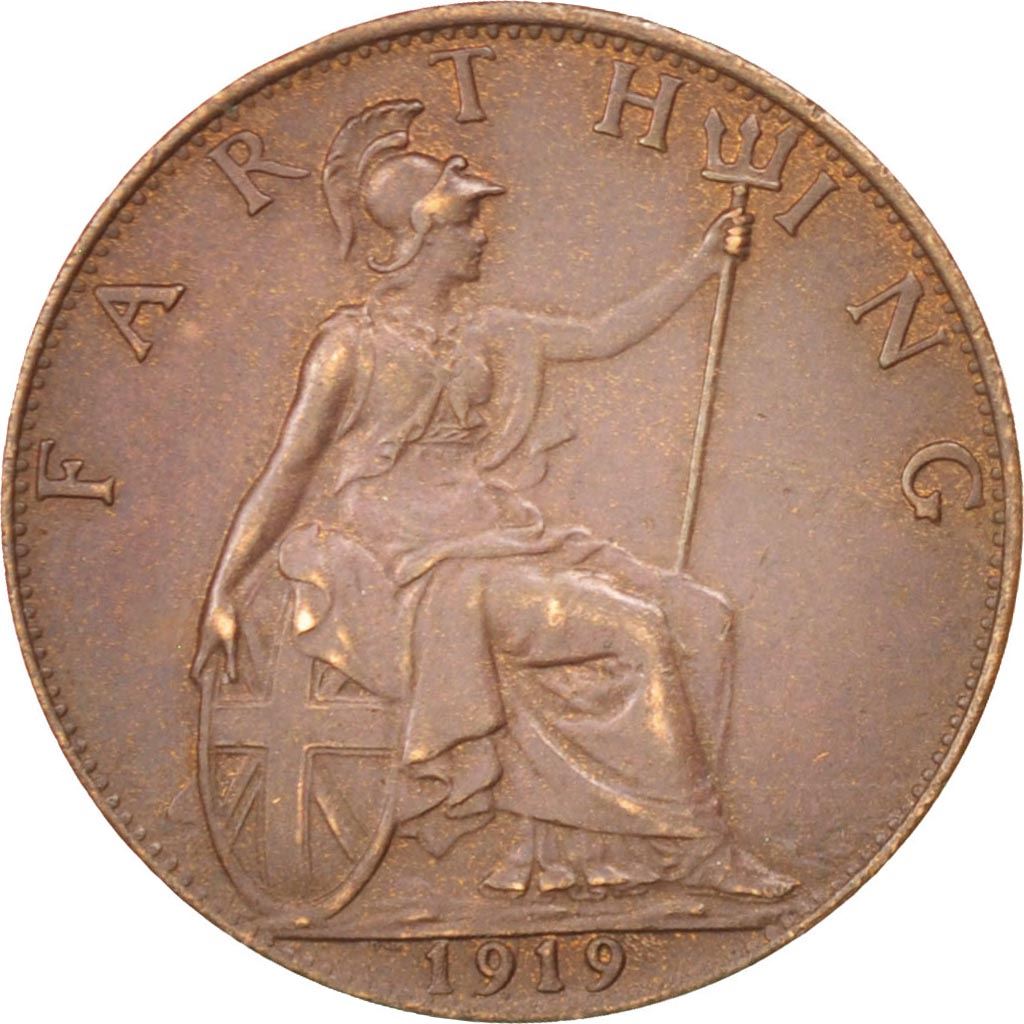 United Kingdom | 1 Farthing Coin | George V | Km:808 | 1911 - 1925