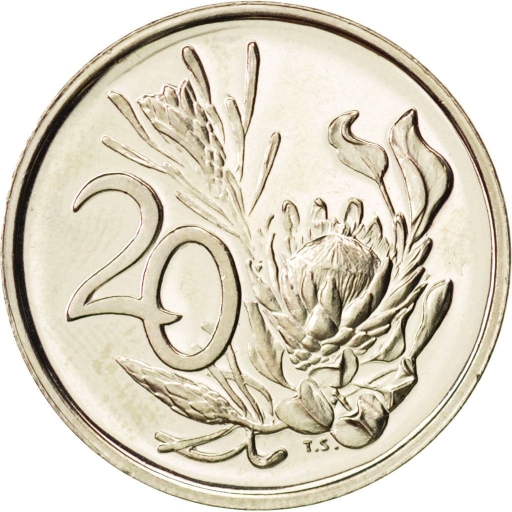 South Africa | 20 Cents Coin | Jacobus J. Fouche | KM95 | 1976
