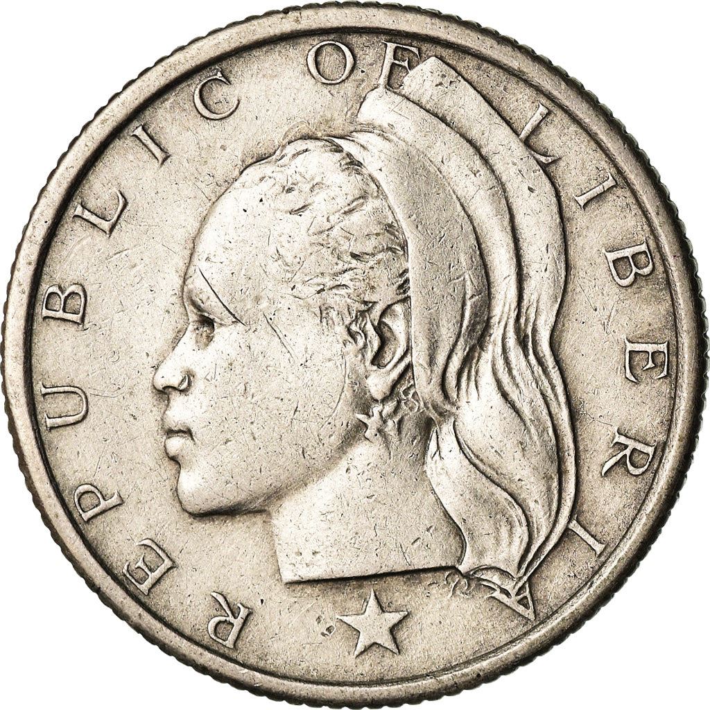 Liberia | 25 Cents Coin | Olive Branches | Km:16A | 1966 - 1990