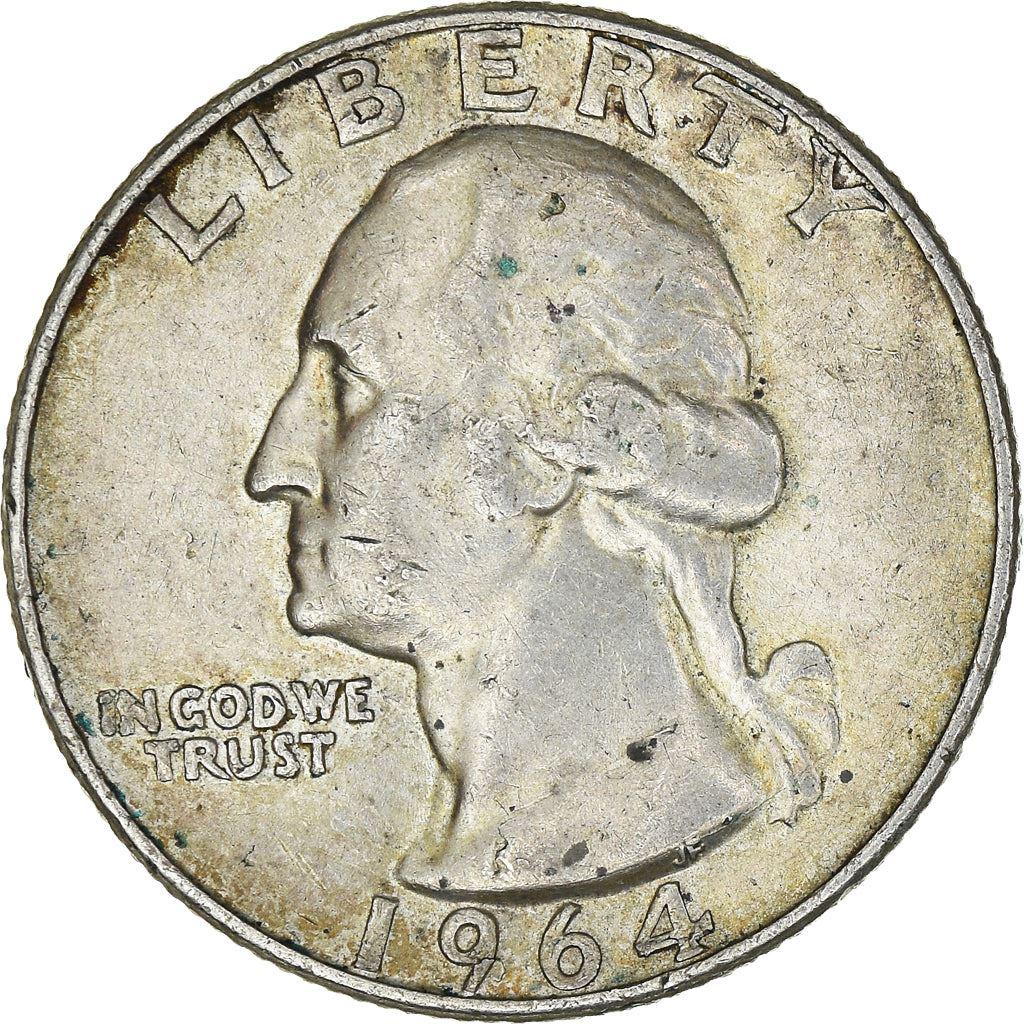 アメリカ合衆国 | 1/4ドル硬貨 | ジョージ・ワシントン | KM:164 | 1932年 - 1964年