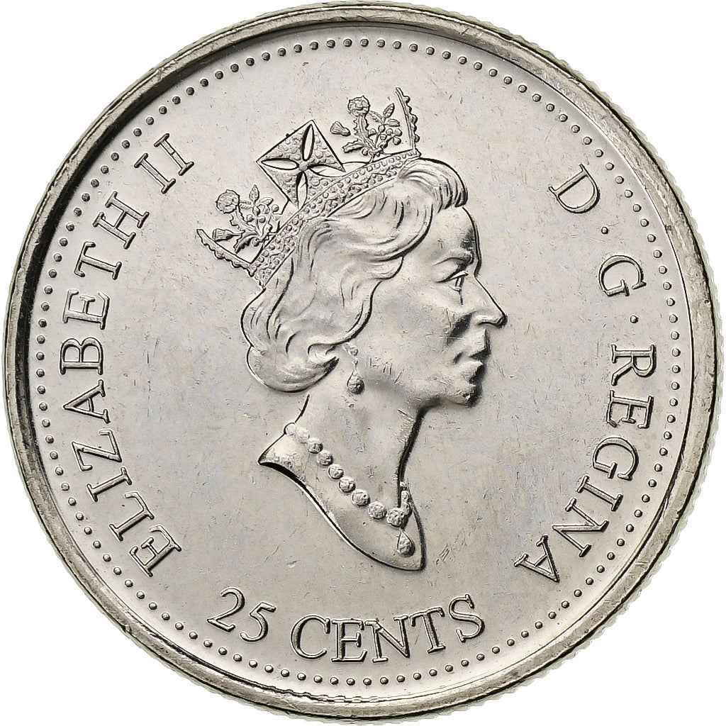 Canada | 25 Cents Coin | the Pioneer Spirit | Nickel | KM:349 | 1999