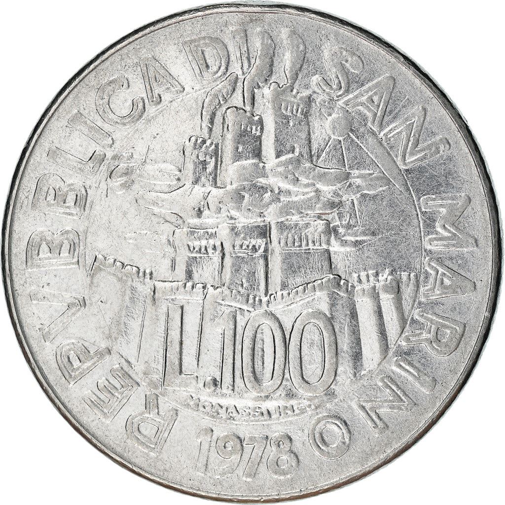 San Marino | 100 Lire Coin | FAO | Km:82 | 1978