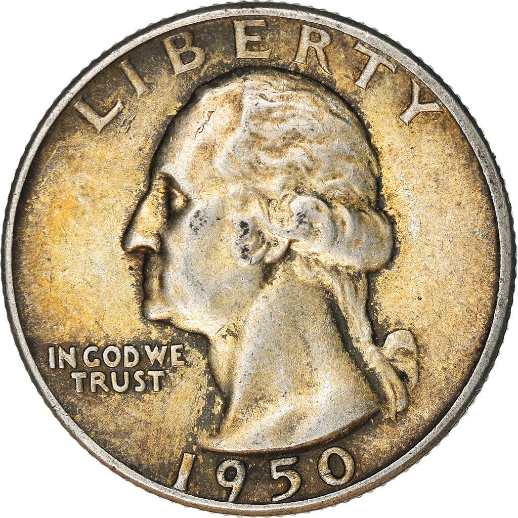 アメリカ合衆国 | 1/4ドル硬貨 | ジョージ・ワシントン | KM:164 | 1932年 - 1964年