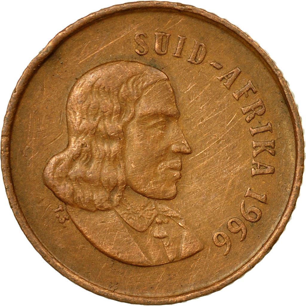 South Africa 1 Cent Coin | Afrikaans Legend - SUID-AFRIKA | KM65.2 | 1965 - 1969