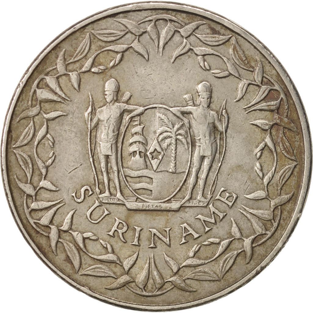 Suriname | 250 Cents Coin | Wreath | Natives | Km:24 | 1987 - 2015