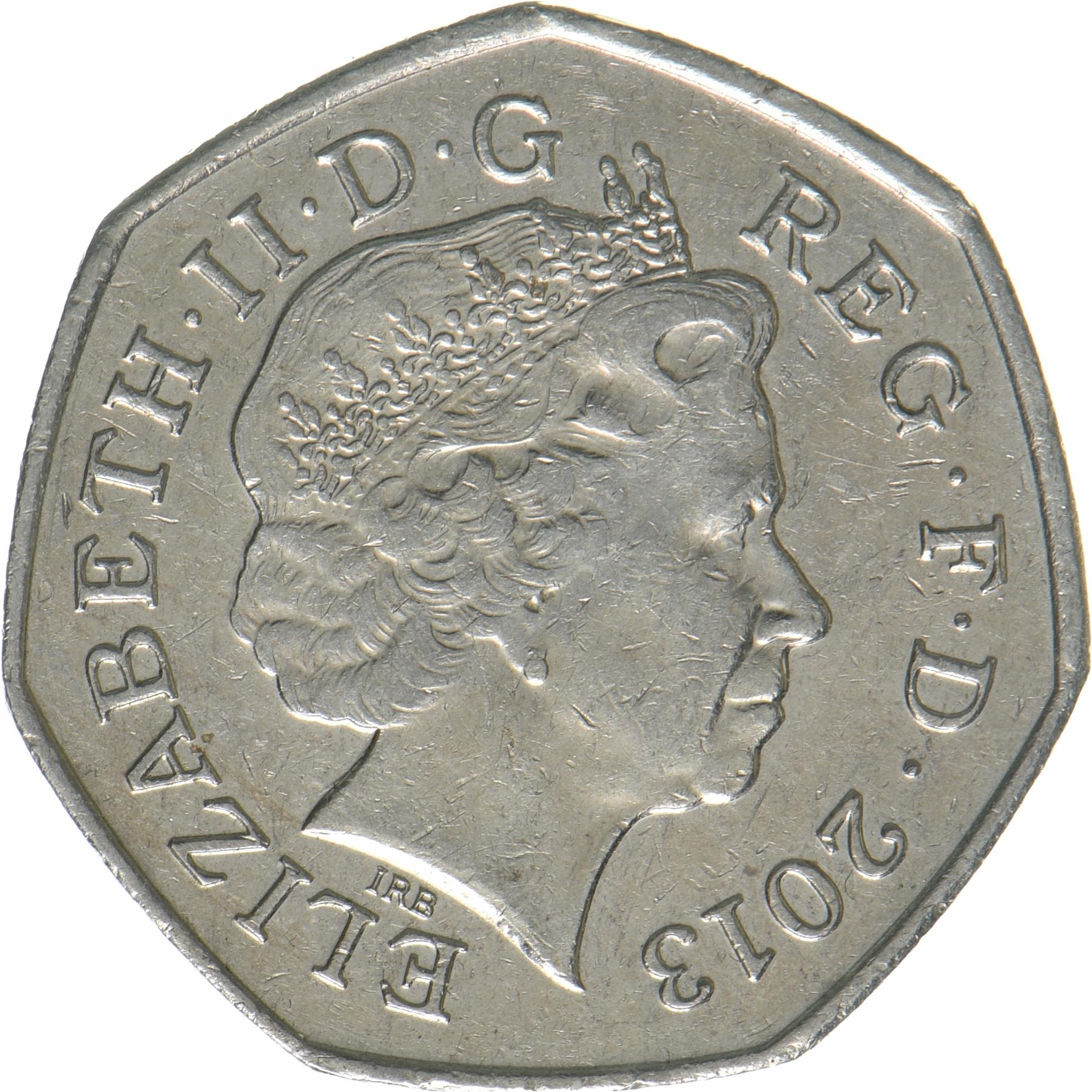 United Kingdom | 50 Pence Coin | Christopher Ironside | KM:1246 | 2013